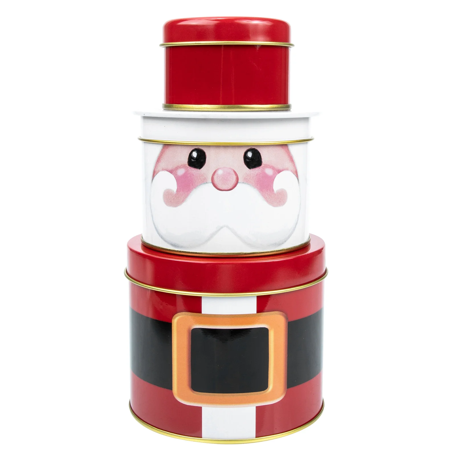 

Christmas Box Candy Tinplate Tins Tin Gift Boxes Storage Santa Cookie Container Nesting Case Tumbler Metal Empty Tea Jar Treats