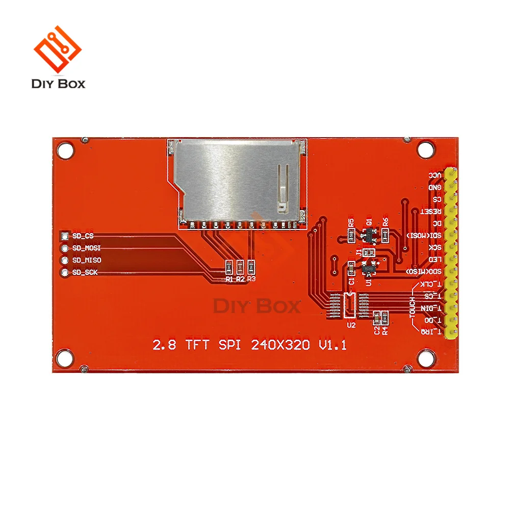 Модуль ЖК-дисплея 2 8 дюйма 240x320 SPI TFT ILI9341 модуль последовательного порта ЖК без