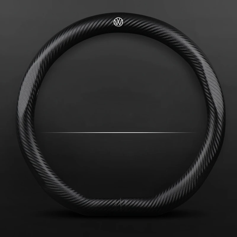 Чехлы рулевого колеса автомобиля противоскользящая искусственная углеродная