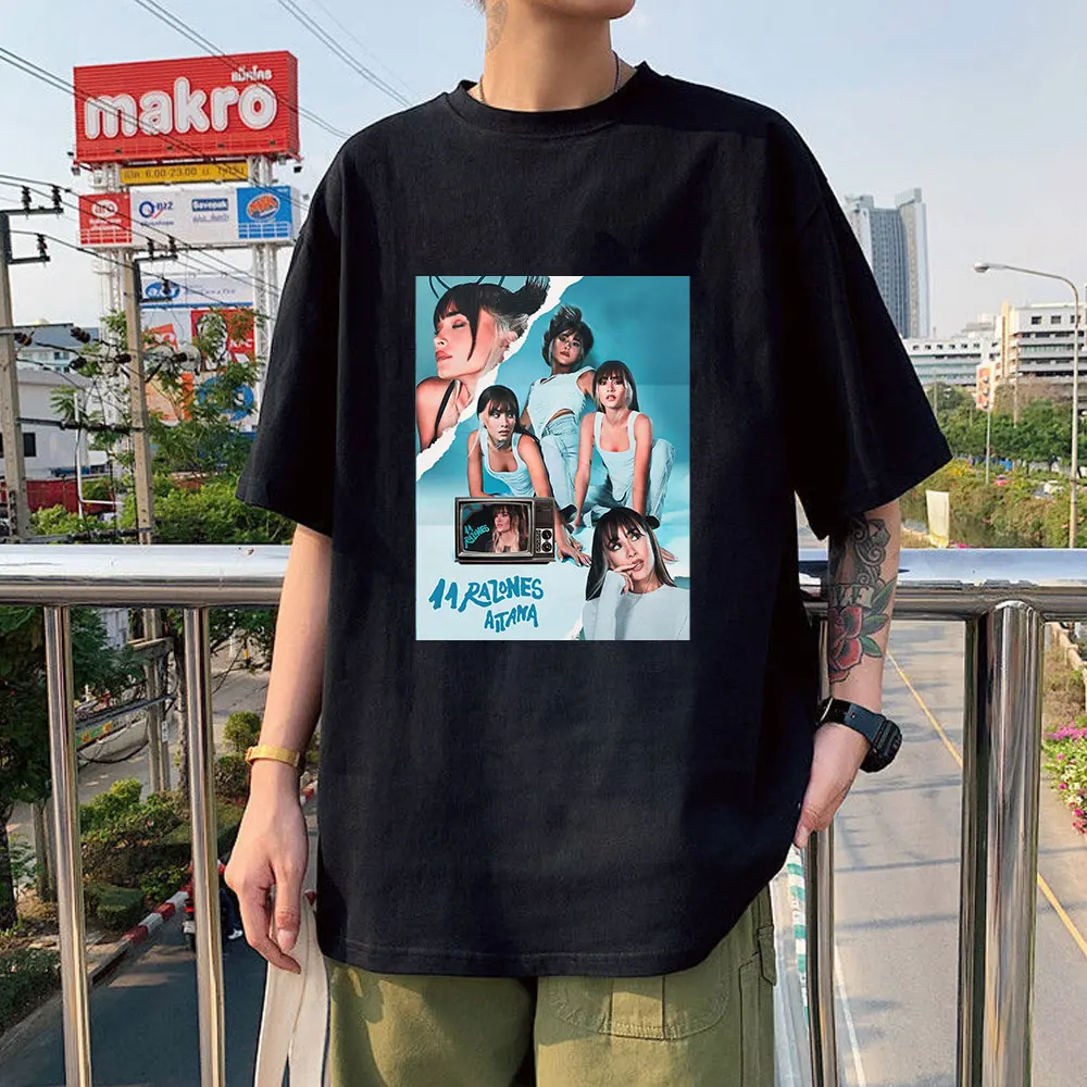 

Aitana Ocana Singer 2022 New Popular Fashion Prints Summer Short Sleeve Thin Loose Casual Woman Sports T-shirt Simple Trend