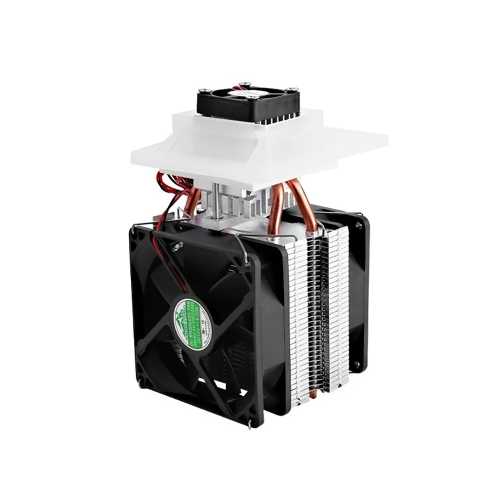 

Refrigeration Components 12V 10A Semiconductor Refrigeration System Radiator Conditioner Cooler Fan Finished Kit 175*97*97mm