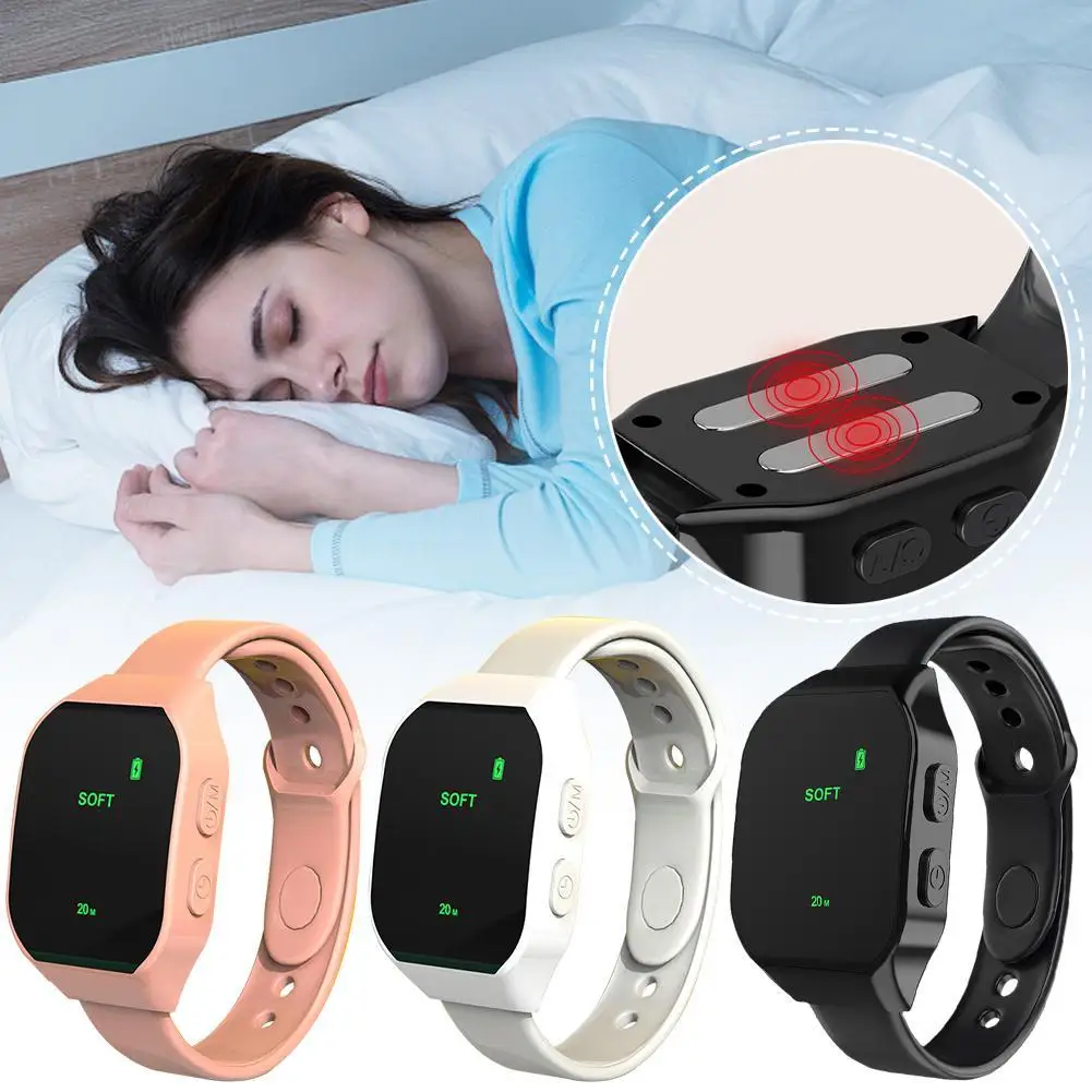 

2023 New Electronic Anti Snoring Wrist Bracelet Watch Device Sleep Aid Soothing Insomnia For Sleepping Health Care