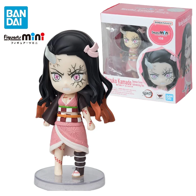 

BANDAI, фигуртс, мини-убийца демонов, камадо, незуко, движущаяся форма демона. ПВХ аниме экшн-фигурки коллекционные модели игрушки