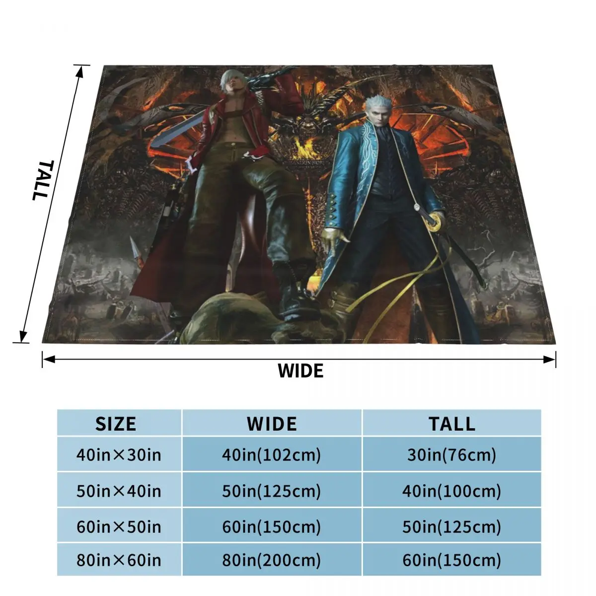 Одеяла D-Devil May Cry для видеоигр флисовые украшения дышащие мягкие пледы покрывала