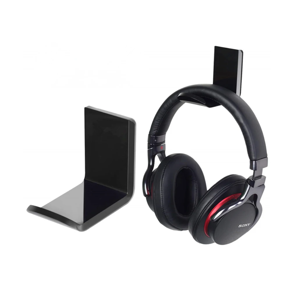 

Acrylic Portable Gaming Headphone Stand Desktop Headset Bracket Creative Game Earphone Holder For Offices Rooms Black Universal