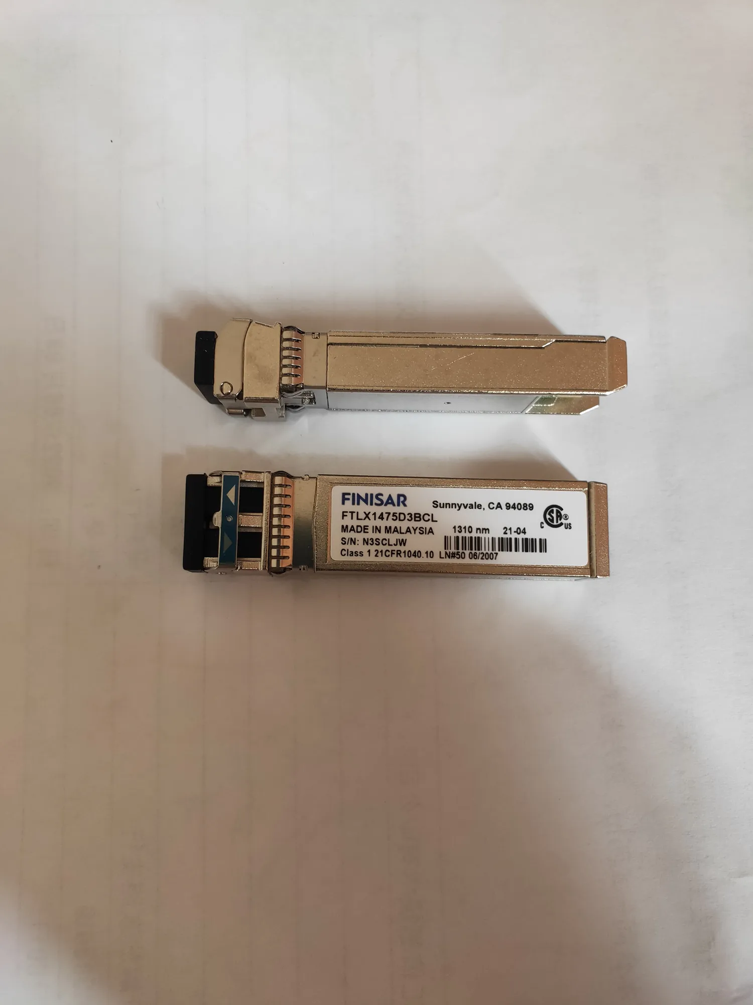 Finisar 10GB Fiber Transceiver FTLX1475D3BCL/Ic-Ic 10G-1310nm-10km Single Module Optical Fiber Transceiver/Finisar 10g 10km Sfp