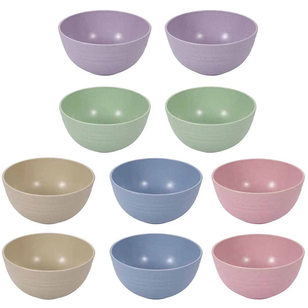 

Bowls Bowl Safe Cerealmicrowave Salad Soup Straw Dipping Wheat Pasta Kitchen Snack Unbreakable Sauceserving Melamine Mixing
