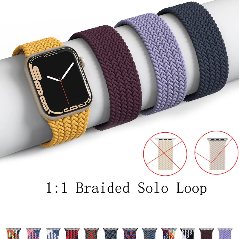 

Ремешок Solo Loop bnad для Apple Watch 44 мм 40 мм 42 мм 38 мм 44 мм