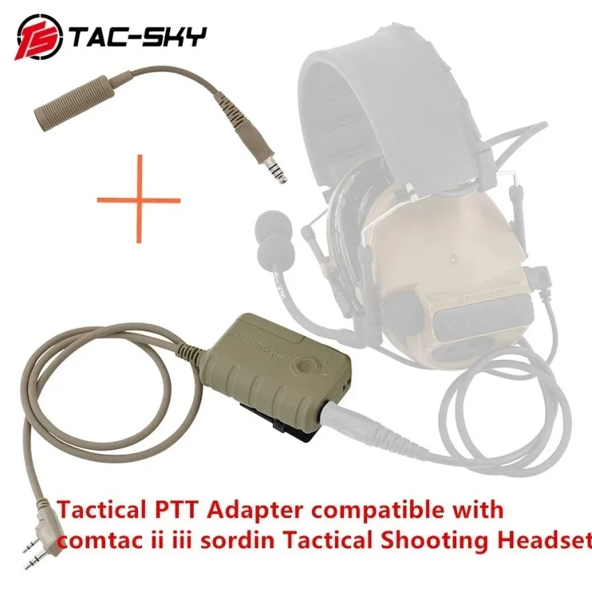 TS TAC-SKY военные тактические аксессуары для гарнитуры Bluetooth PTT адаптер 7 0 мм штекер