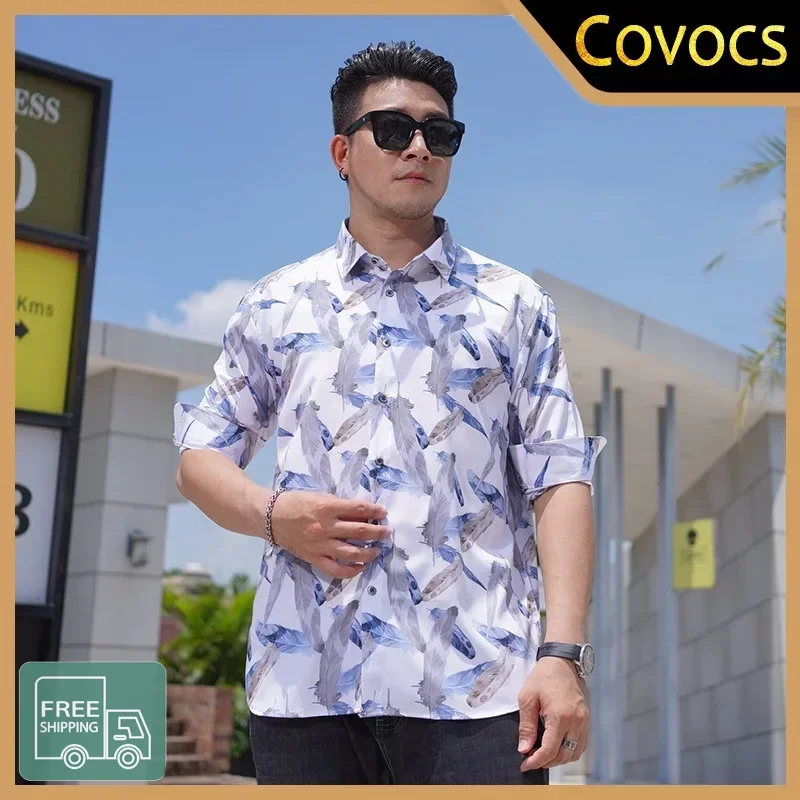 

Мужская рубашка с длинным рукавом и цветочным принтом, в стиле ретро