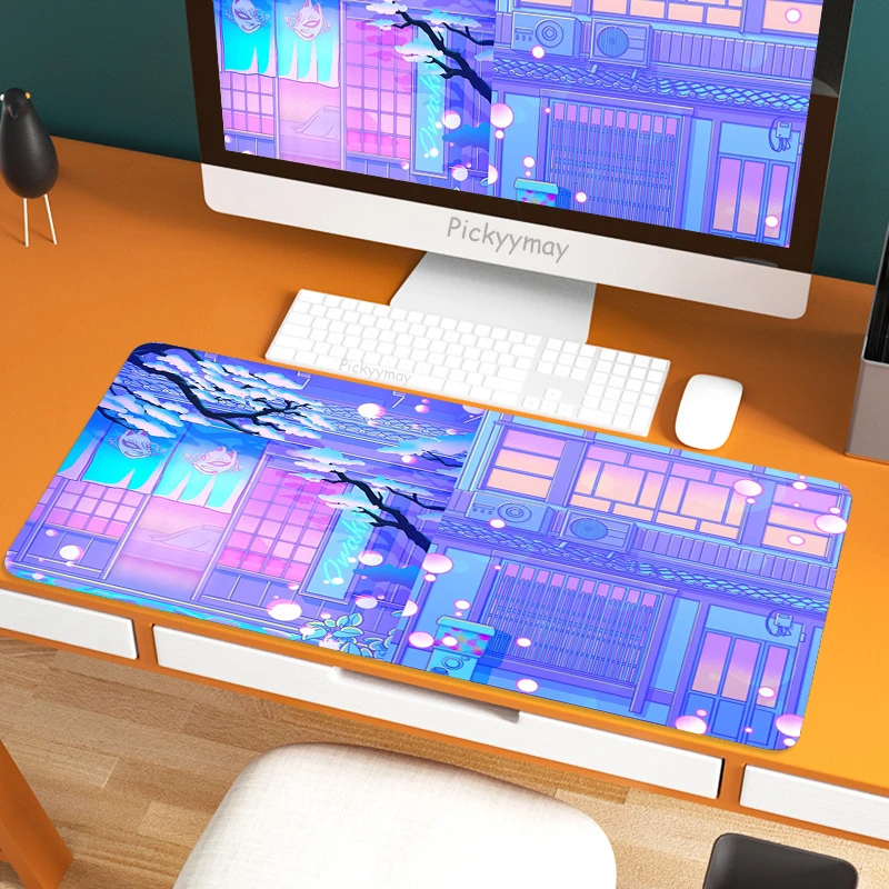 

Kawaii Anime Mouse Pad Desktop Sailor Moon Landscape Non-slip Desk Mat Gaming Accessories Cute Cartoon Rug Office Table Mat XXL