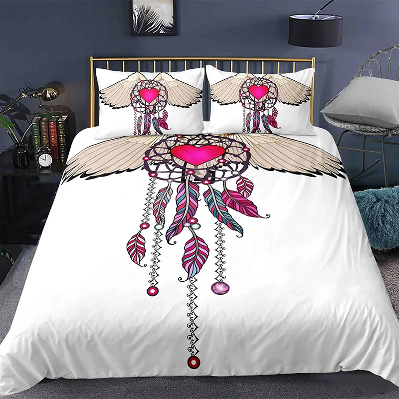 

Комплект постельного белья из 3 предметов с красочным рисунком «Ловец»