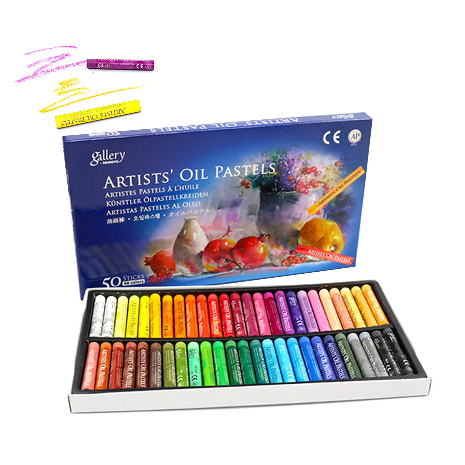 

Oil Pastels Professional Drawing Crayons Washable Round Non Toxic Pastel Sticks Oil Crayons For Artist Kids Student Beginner