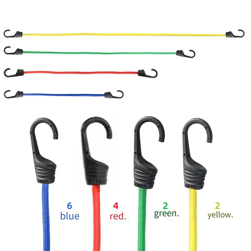 28 шт. сверхмощные эластичные шнуры с крючками веревка для багажа упаковочный
