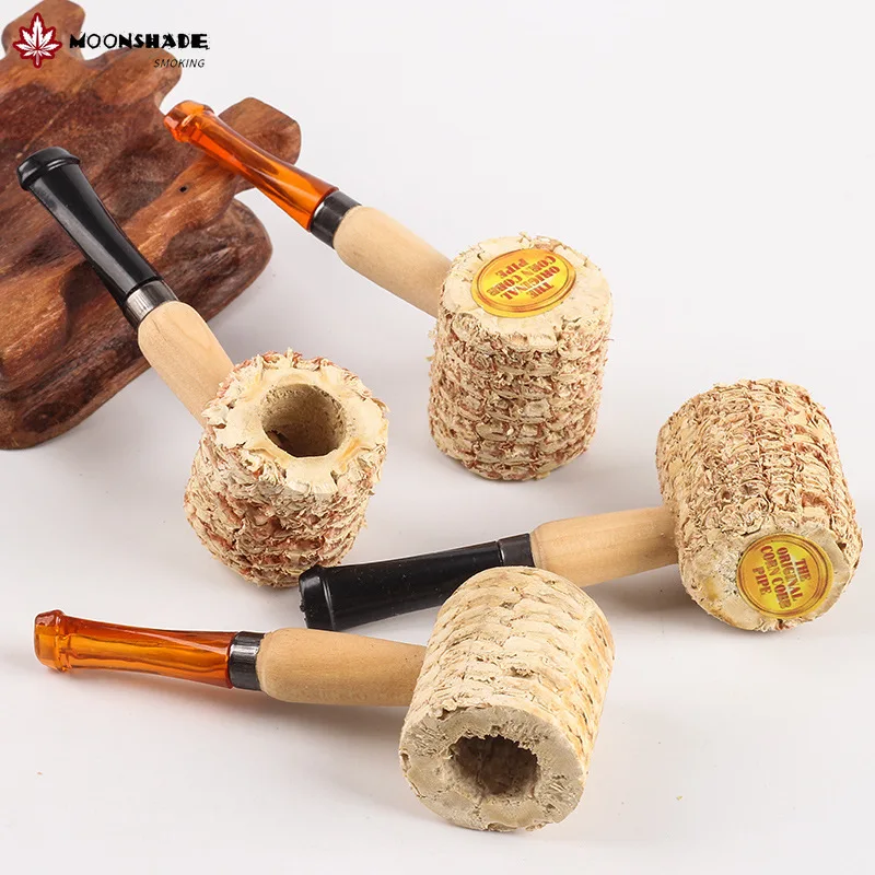 

MOONSHADE Wholesale 10PCS/lot Corn Cob Pipe Disposable Pipe for Smoking Weed Dry Herb Smoking Accessories Entertain Friends