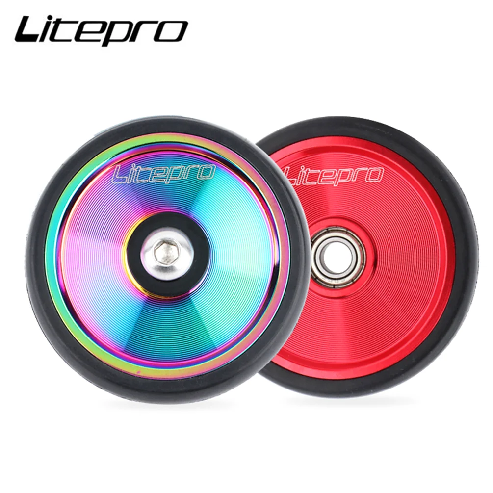

Ip Litepro Solid Line Easy Wheels Folding Bike Bearing Easywheel Modification Cycling For Brompton Bicycle Parts