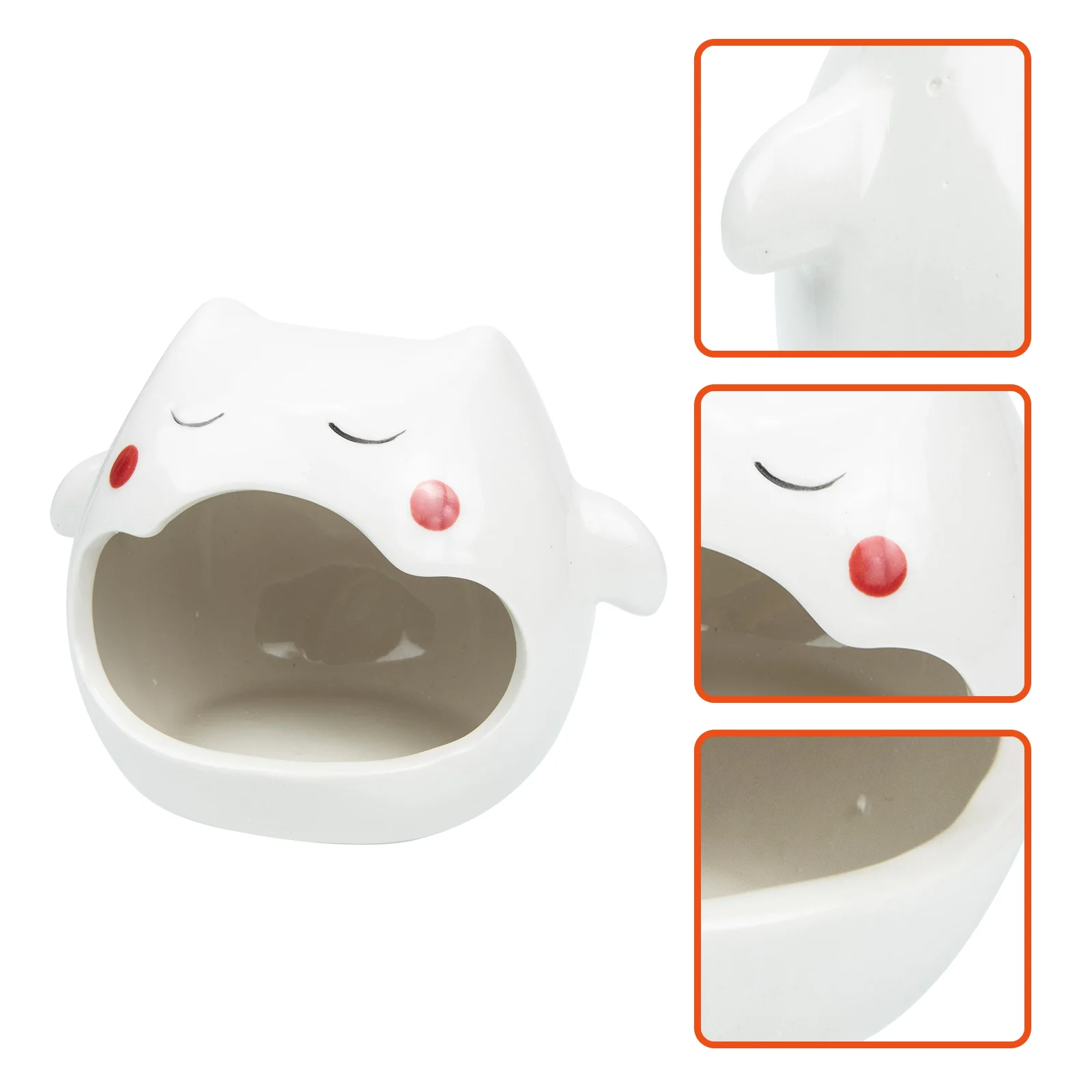 

Holder Candletealight Ghost Ceramic Candlestick Table Cartoon Stand Container Votive Centerpieces Creative Holders Decor Burner