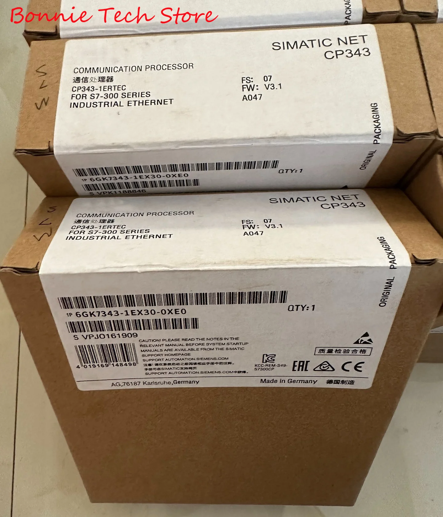 

6GK7343-1EX30-0XE0 for SIEMENS Communications processor CP 343-1 for connection of SIMATIC S7-300 to Industrial Ethernet