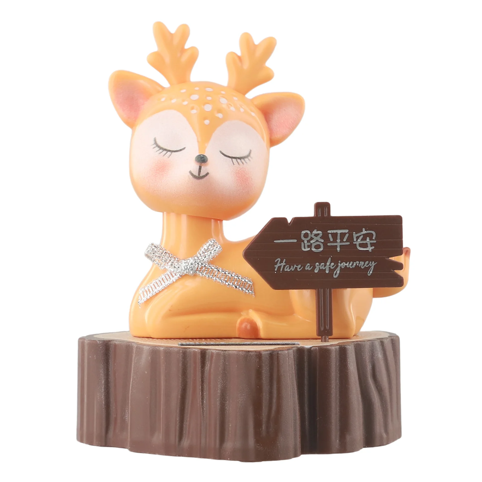 Яркий солнечный орнамент с оленем для интерьера автомобиля и домашнего декора