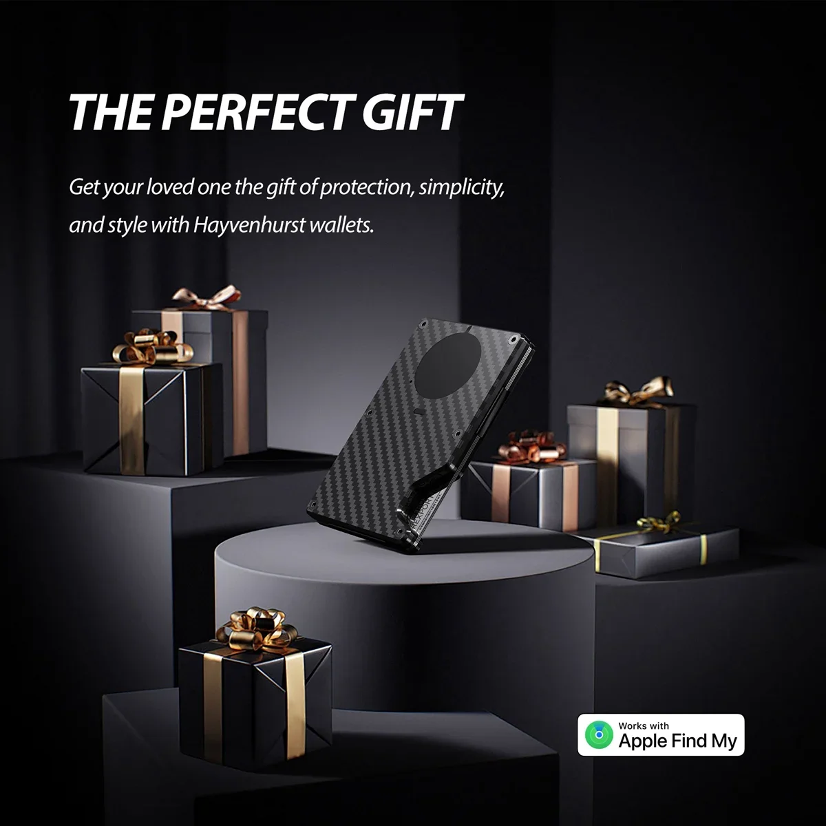 Умный кошелек работает с приложением Apple Find My тонким кошельком блокировкой RFID