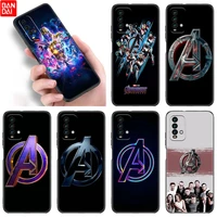 marvel the avengers infinity war phone case for xiaomi redmi note 11 11s 11t 11e 10 10t 10s 9s 8t 9 8 7 pro 5g black soft cover