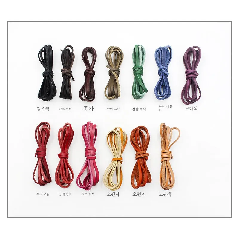 M Плоская веревка из воловьей кожи натуральной первый слой ювелирные аксессуары