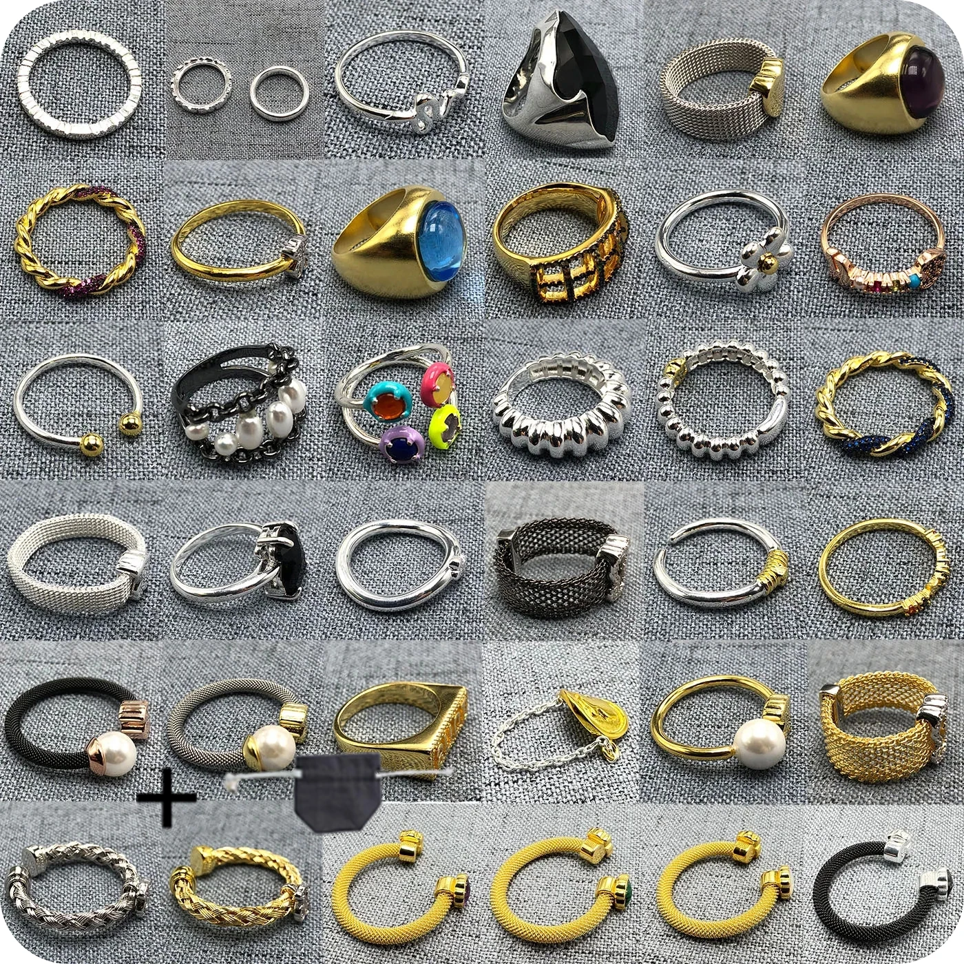 

Bag. Ladies' Ring Temperament 925 silver Spanish Bear JewelGold Personalized Gem Package 2023 Popular Couple Gifts Luxury Trend