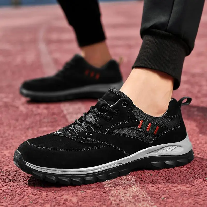 Xiaomi SALUDAS Men Genuine Leather Casual Shoes Outdoor Lightweight Hiking Shoes Tourist Walk Sneakers Running Sneakers Male