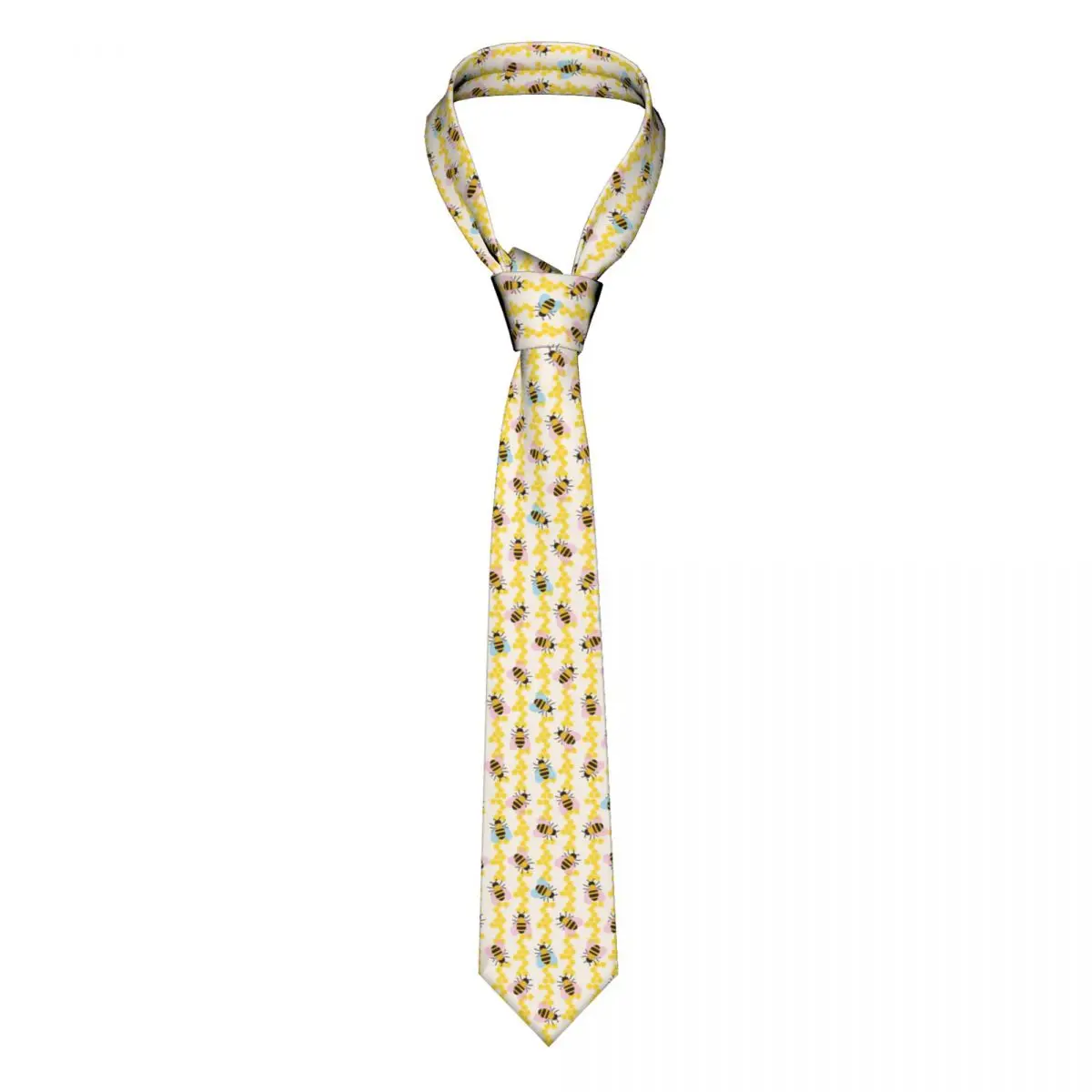 

Bee Necktie Men Slim Polyester 8 cm Classic Insect Neck Tie for Men Accessories Cravat Party