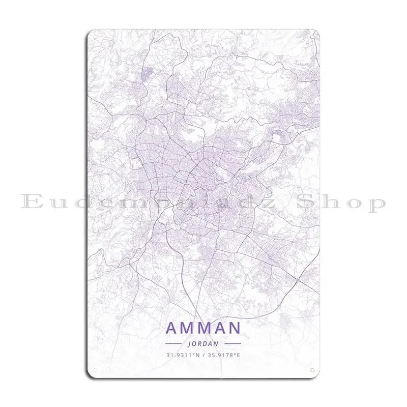 Металлическая табличка Amman Jordan