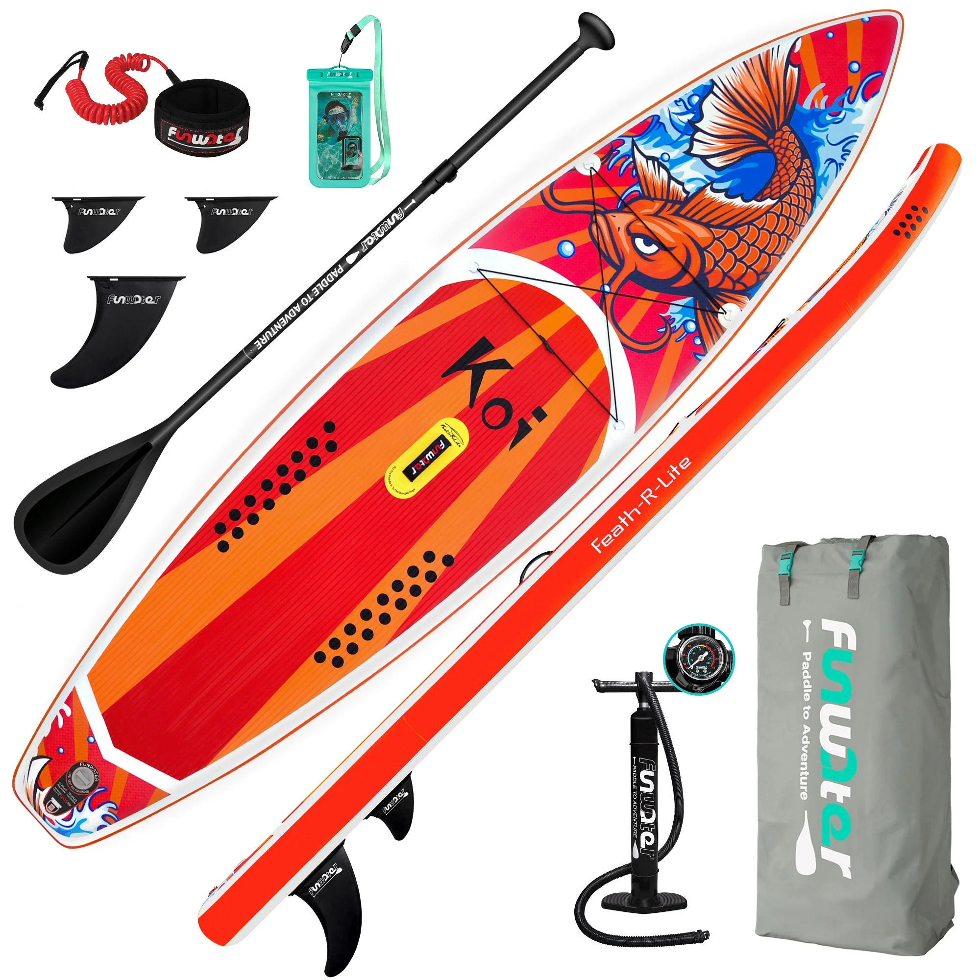 

Dropshipping 11'6" KOI paddle board inflatable sup board stand up paddle board waterplay surfing surfboard water sports isup