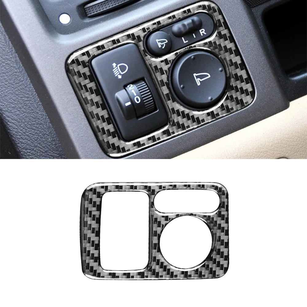 

for Honda CRV 2007-2011 Car Rearview Mirror Adjustment Switch Decoration Trim Sticker Decal Cover Auto Accessories Carbon Fiber