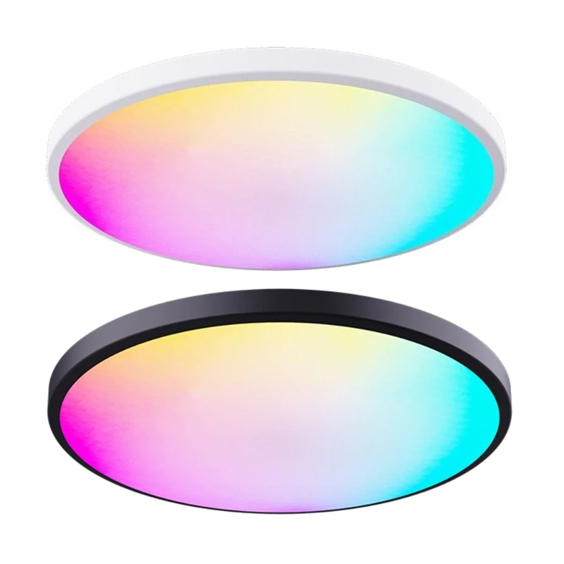 

Цветные светодиодные лампы RGBCW 24 Вт с дистанционным управлением, водонепроницаемый потолочный светильник для ванной комнаты,