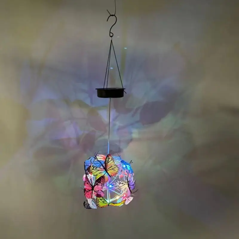 

Outdoor Solar Lights Butterfly Lights Garden Decorative Powered Waterproof Wind Chime Lights With Butterflies For Garden Yard