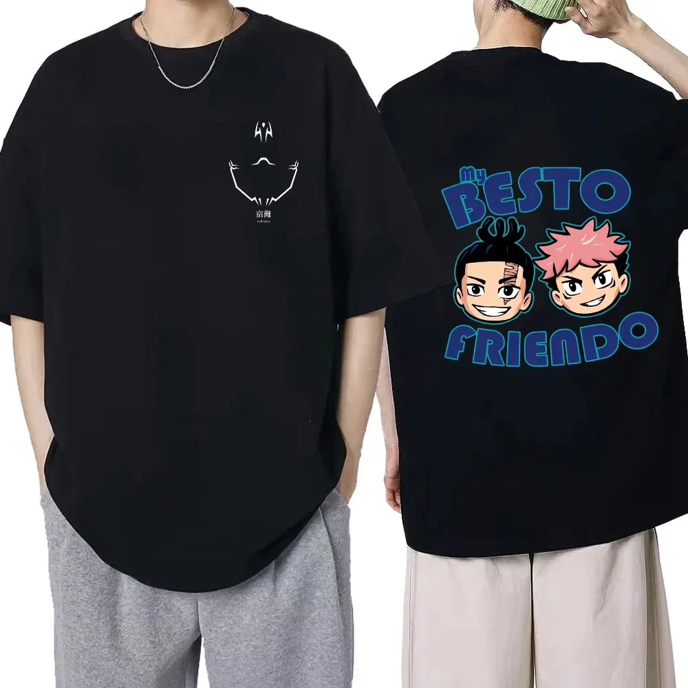 Футболка с рисунком аниме юютсу кайзен европейский размер годжо саттору тоджи