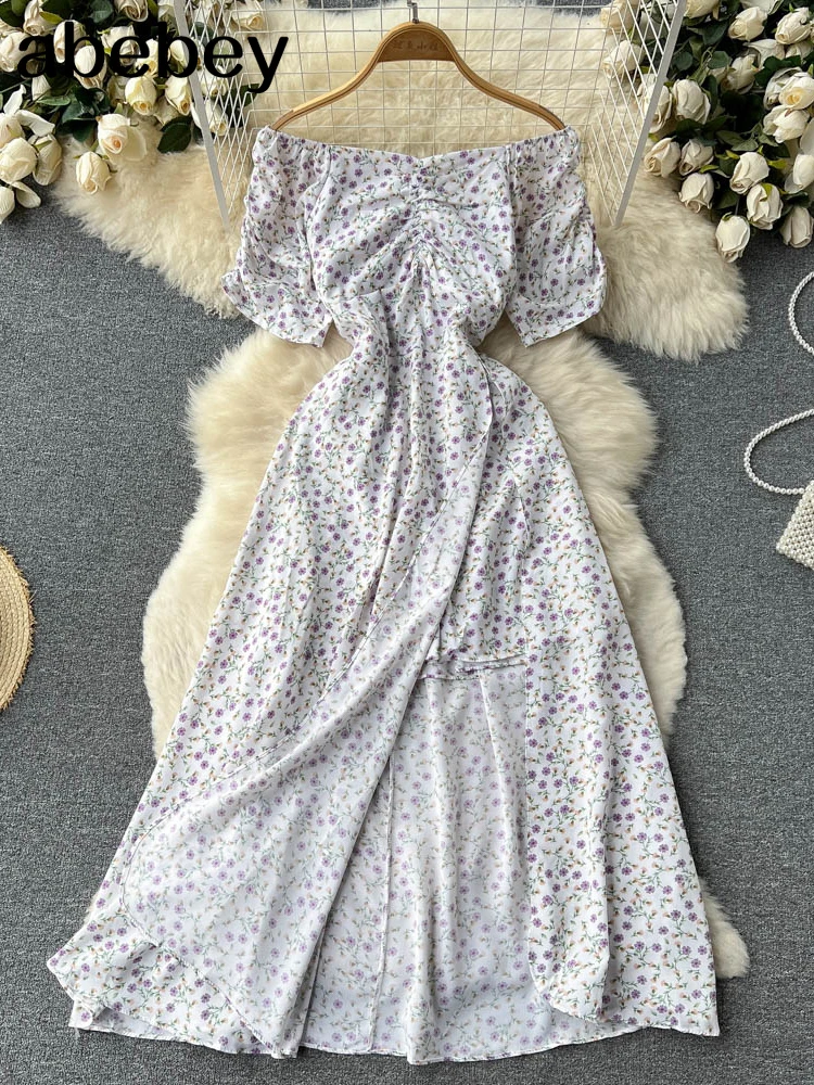 Женское платье с запахом миди цветочным принтом открытыми плечами завязкой