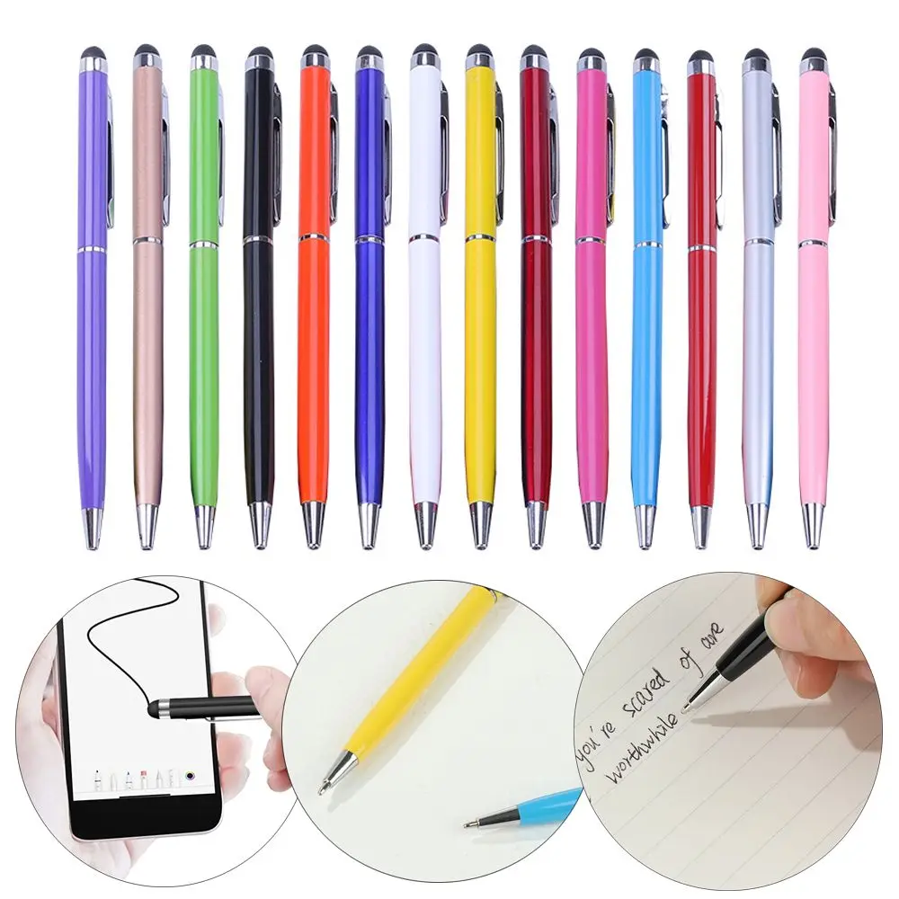 School Tool Mobile Phone Universal Mini Waterborne Pen Touchscreen pen Ballpoint Writing Supplies