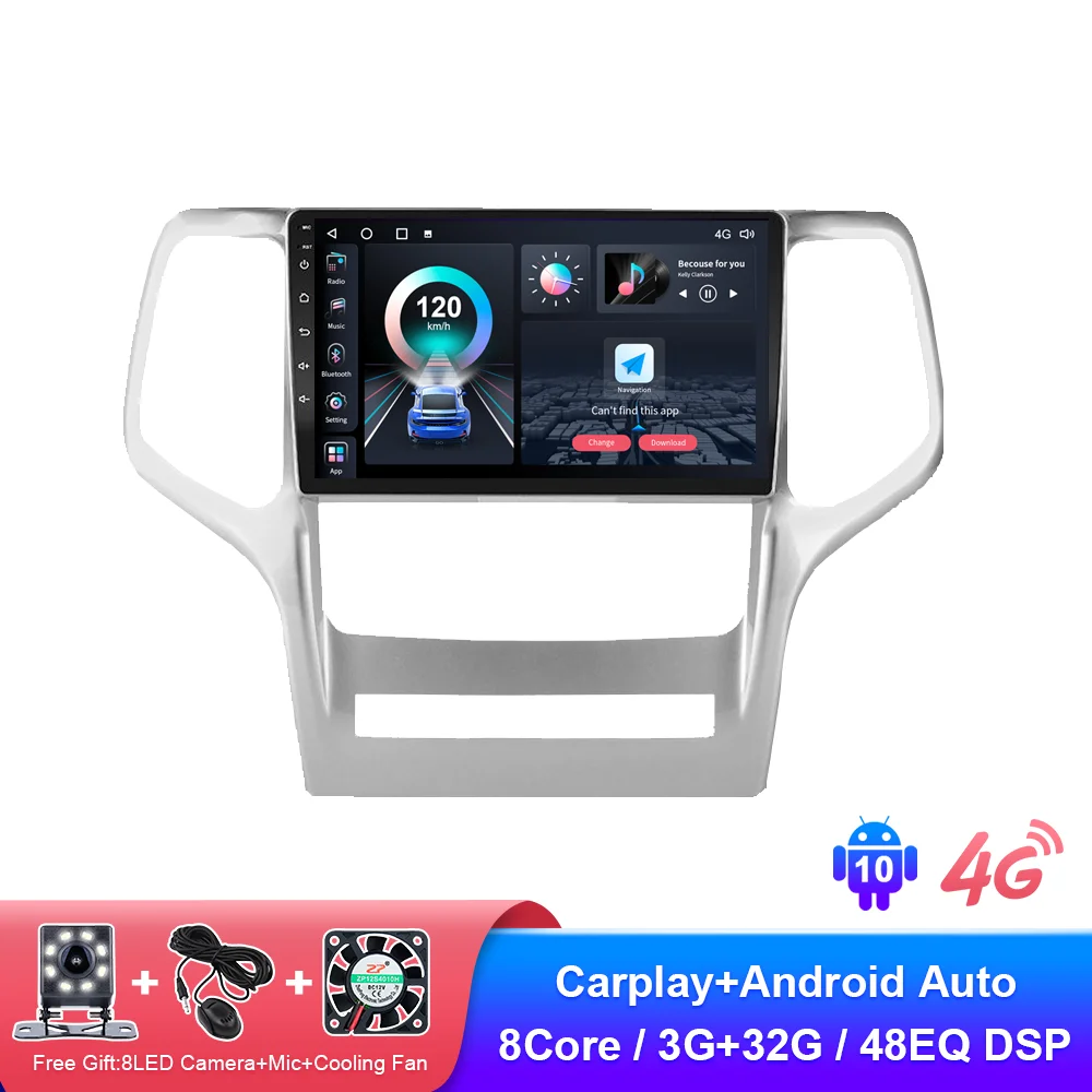 

Autoradio For Jeep Grand Cherokee WK2 2010 2011 2012 2013 Radio 2 din Android Car Audio Multimedia Player Video WiFi Carplay