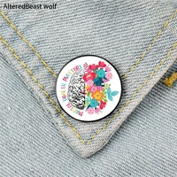 matters anatomy wildflowers pin custom funny brooches shirt lapel bag cute badge cartoon jewelry gift for lover girl friends
