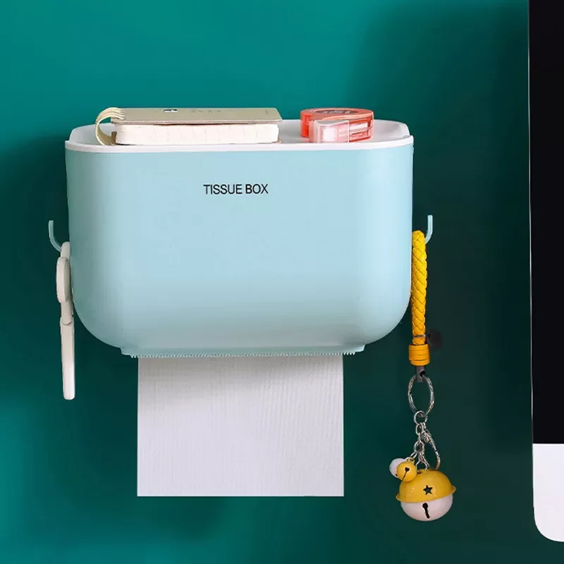 

Wall Mounted Tissue Box Holder Paper Holder Kitchen Bathroom Tissue Dispenser Home Paper Towel Dispenser Toilet Paper Holder