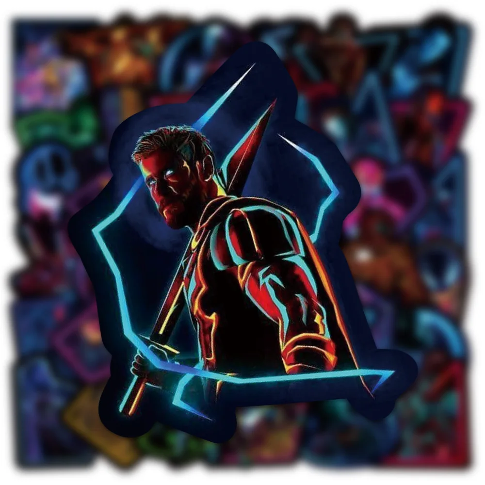 50 шт. детские светящиеся наклейки Человек-паук |