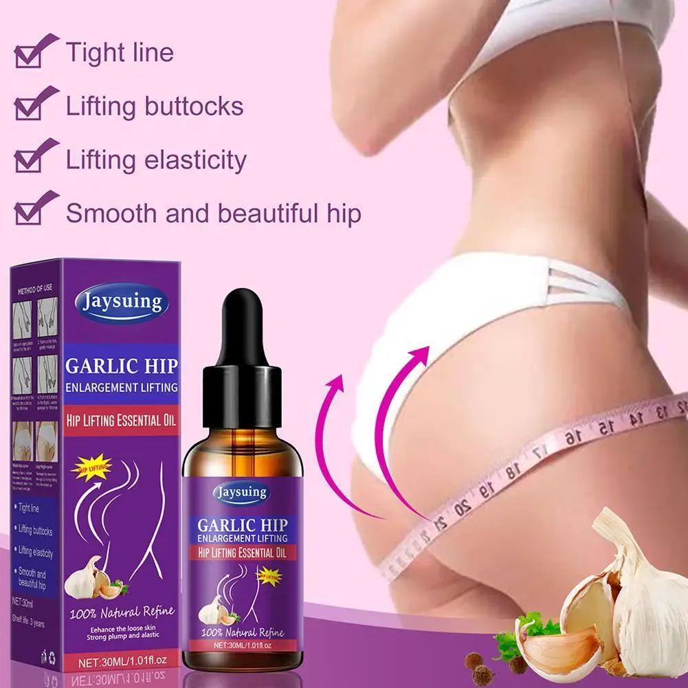 

30ml Hip Enlargement Lifting Butt Firming Enhancement Skin Care Body Buttocks Garlic Butt Lift Essential Oil