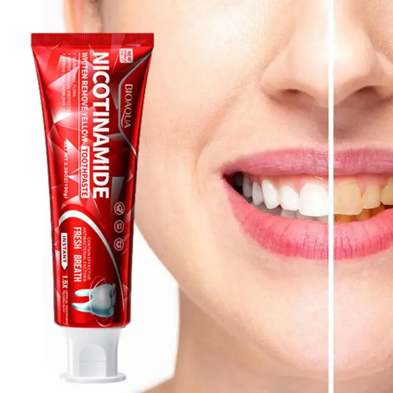 

Teeth Whiten Paste Deep Cleaning Stain Removal Toothpaste Fight Plaques Bad Breath Control Paste Oral Hygiene Care Product