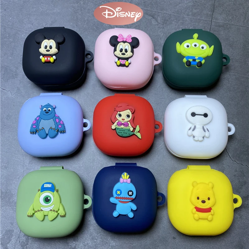 

Disney Minnie Earphone Case Cover For Samsung Galaxy Buds 2/Live Silicone Bluetooth Earbuds Headphone Protective Case With Hook