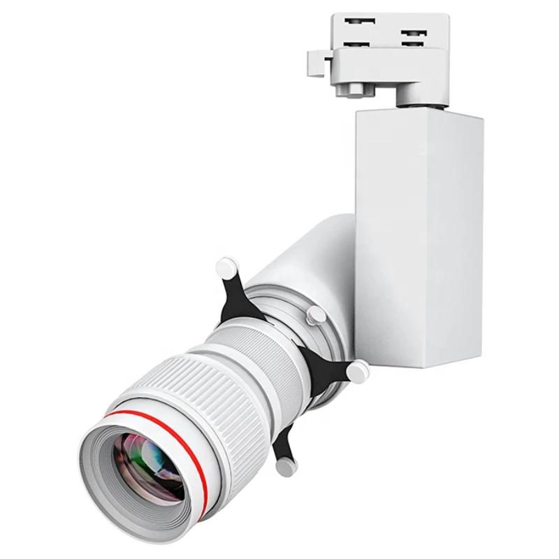 

spotit zoomable spotlight downlight museum lamp for museums and gallries shapeable RGBW led track light