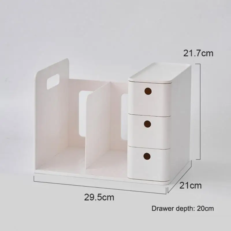 

Desktop Organizer Student Bookshelf Desktop Bookshelf Handle Design Desktop Bookcase New Storage Rack Shelf Simple Table Shelf