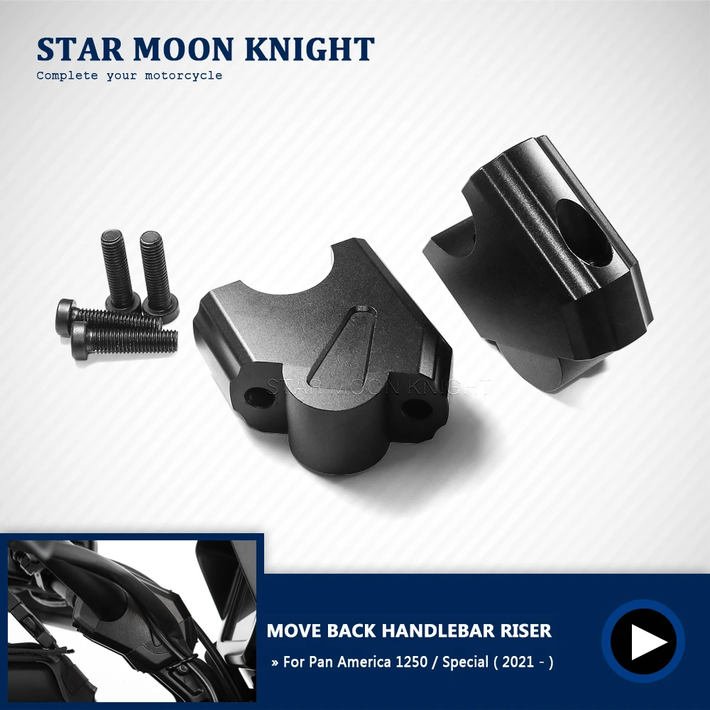 

For RA1250 PA1250 Pan America 1250 S Special 2021- Motorcycle Accessories Handlebar Riser Drag Handle Bar Clamp Extend Adapter