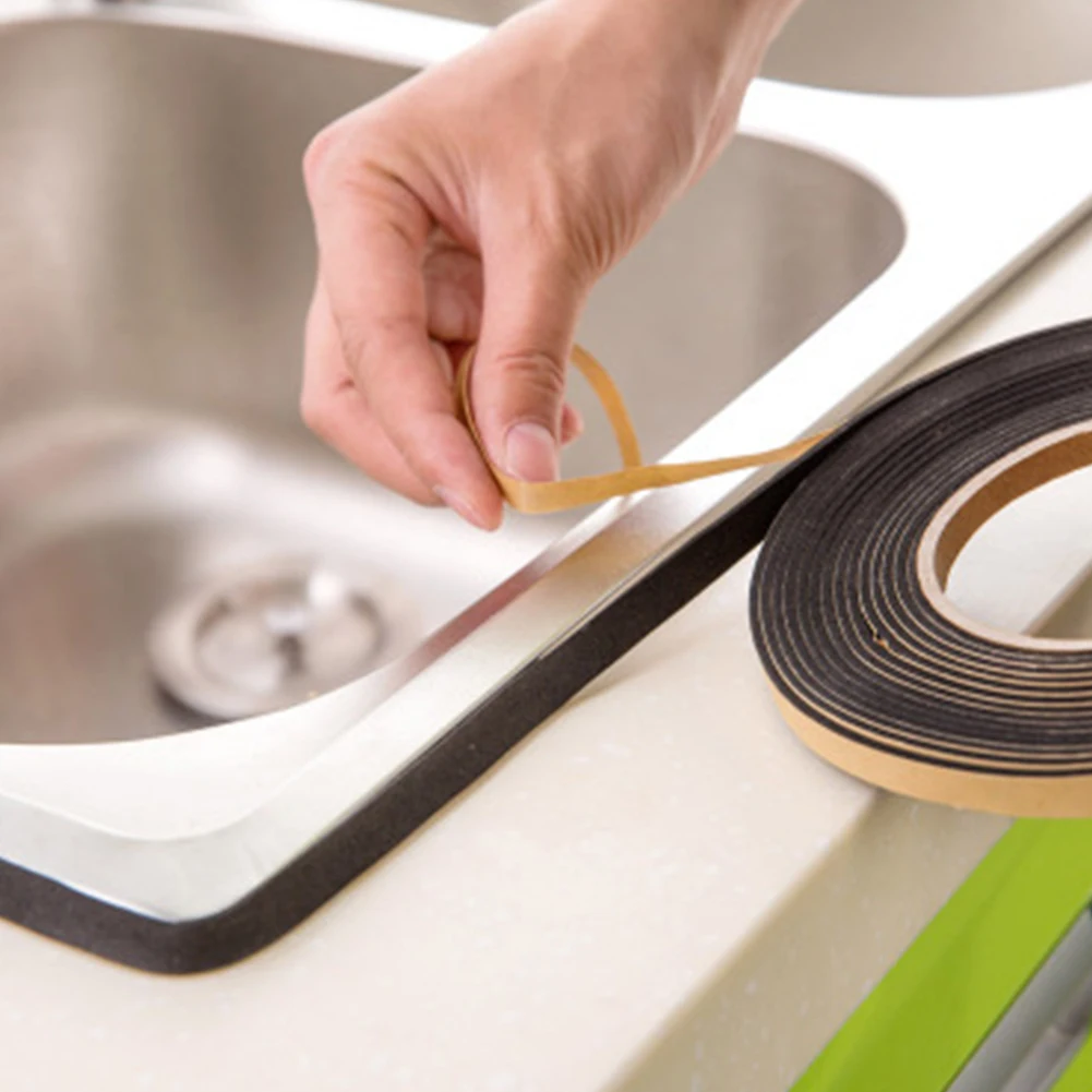 

5Pcs Gas Stove Gap Sealing Strip Anti Flouring Adhesive Tape Waterproof Dustproof Sink Stove Crack Strip Kitchen Tools