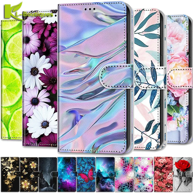 

Leather Magnetic Case For Xiaomi Poco M5s M5 M4 X4 Pro F4 GT PocoM5S PocoM4 5G C40 Phone Cover Flip Wallet Painted Funda Etui