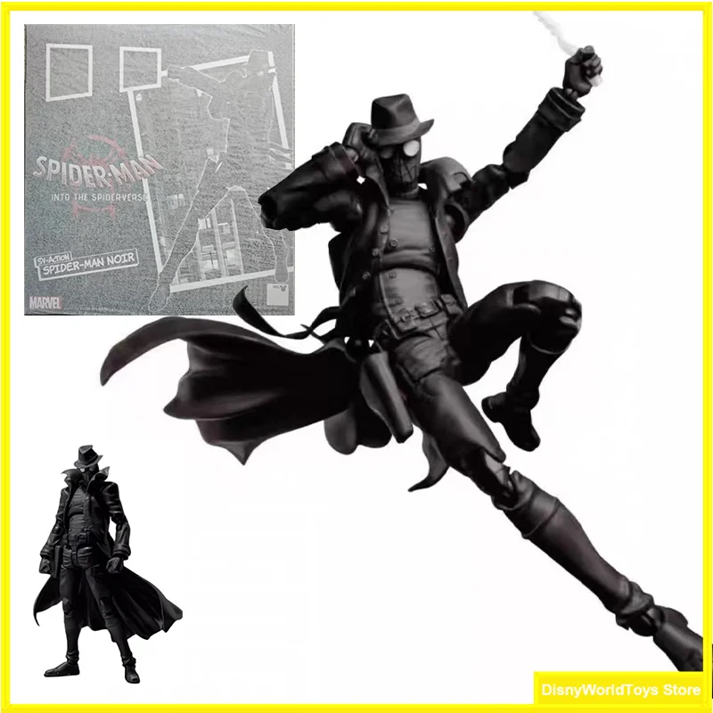 100% оригинал SV ACTION SPIDER MAN NOIR INTO THE VERSE в наличии коллекция аниме фигурки модель